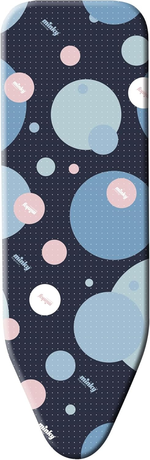Minky Smart Fit Ironing Board Cover - Large (125 x 45 cm) - Super Tight Elasticated Fit, Thick Felt Backing, Machine Washable