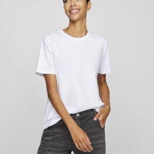 Classic Crew Neck White Organic Cotton T-Shirt