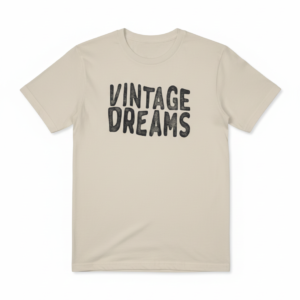 Vila Men's 'Vintage Dreams' Graphic T-Shirt in Beige - Size M