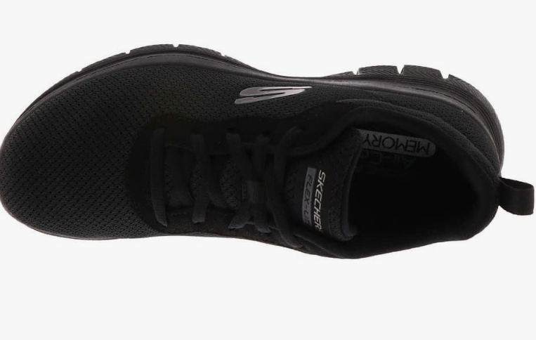 Skechers Men's Flex Lite - Running & Training Shoes – Sleek Black-on-Black