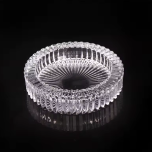 Fouad Premium Crystal-Clear Round Glass Ashtray