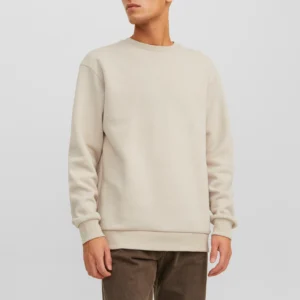 Jack & Jones JJEBRADLEY Crew Neck Sweatshirt - Beige