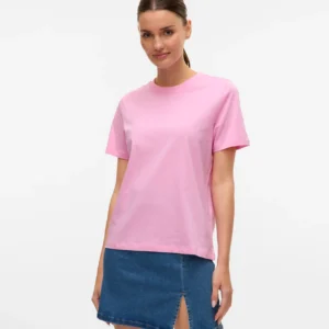 Vero Moda Classic Pink Crewneck T-Shirt