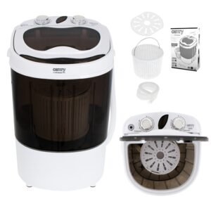 Camry Premium CR 8054 Mini Washing Machine with Spin Dryer – 3kg Washing Capacity & 1kg Spinning Capacity