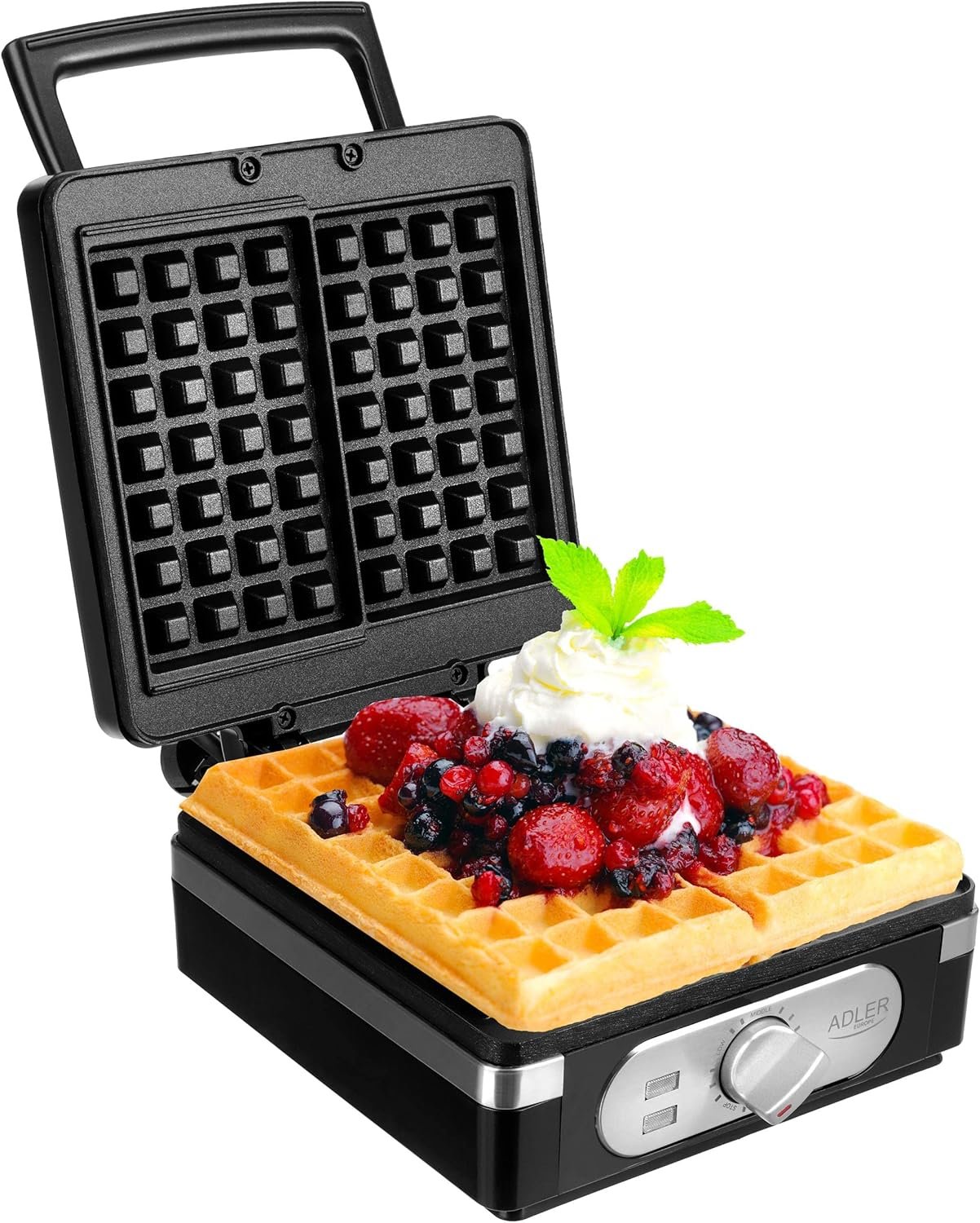 Adler AD 3056 Deep Waffle Maker 2000W – Non-Stick Plates & Temperature Control
