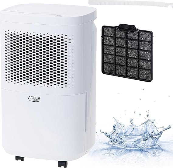 Adler Europe 2-in-1 Air Dehumidifier & Air Purifier AD 797 – Compact Moisture Absorber for Home