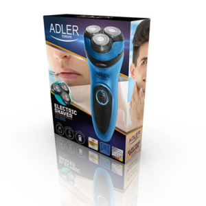 Adler AD 2910 Precision Rotary Shaver for Men – Cordless Electric Razor with 3 Floating Heads, Pop-Up Trimmer, and Travel Pouch