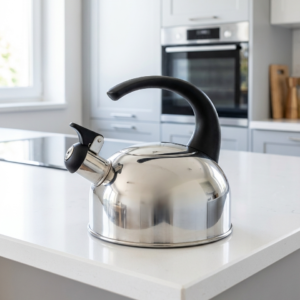 AFLORINA Spancer Stainless Steel Whistling Kettle 1.5L – Stovetop Tea & Coffee Kettle