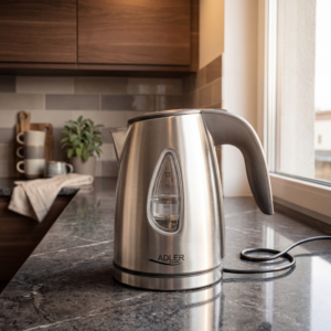 Adler AD 1203 Stainless Steel Electric Kettle 1.0L – 1630W Fast Boil Cordless Tea Kettle