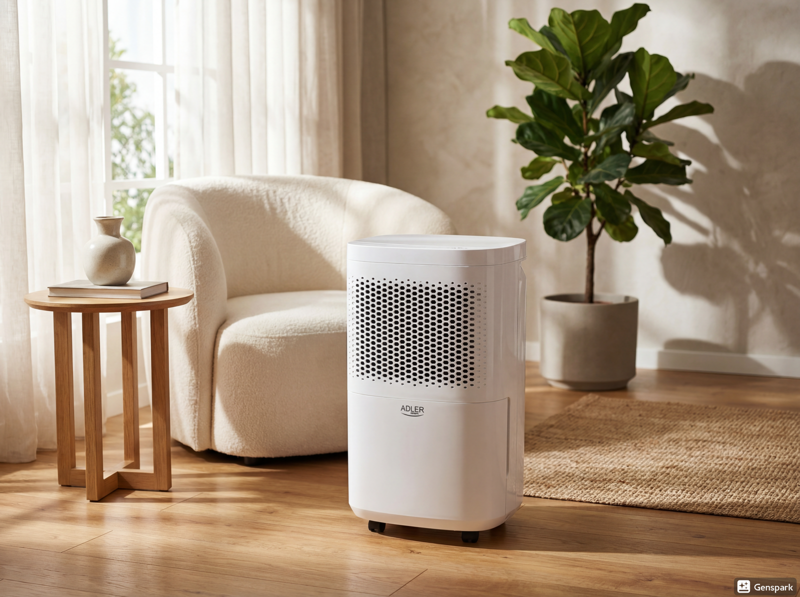 Adler Europe 2-in-1 Air Dehumidifier & Air Purifier AD 797 – Compact Moisture Absorber for Home