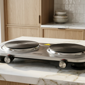 Camry CR 6511 Double Electric Hot Plate 2500W – Dual Burner Portable Cooking Stove (185mm & 155mm)