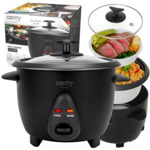 Camry Premium CR 6419 Rice Cooker – 1.0L Capacity, 400W Power – Automatic Keep Warm & Steam Cooking Function