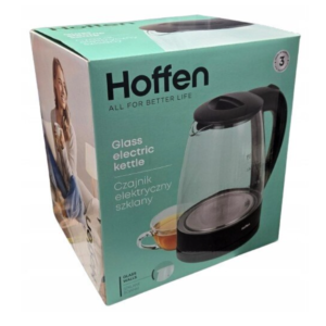 Hoffen 1.8L Glass Electric Kettle with LED Illumination – Modern Design