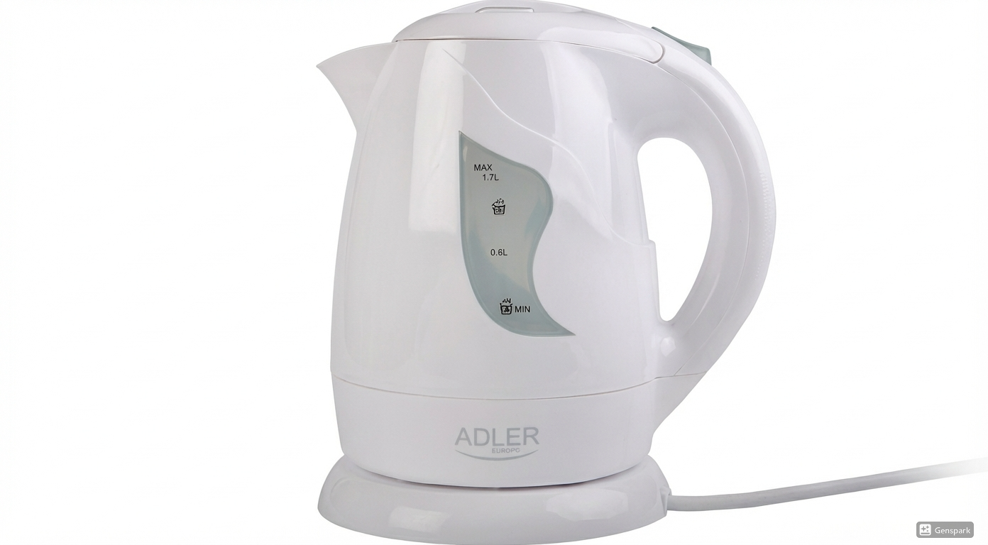 Adler AD 1295 Electric Kettle – 1.7L Stainless Steel with LCD Display & 7-Level Temperature Control