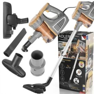 Adler AD 7036 Handheld Bagless Vacuum Cleaner – 2-in-1 Upright & Handheld, 800W, 7m Range