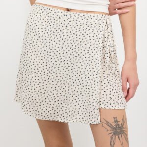 Women's Floral Ditsy Print Smocked Waist Mini Skirt - Boho A-Line Summer Skirt