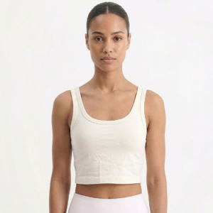 Women's Ribbed Scoop Neck Crop Top