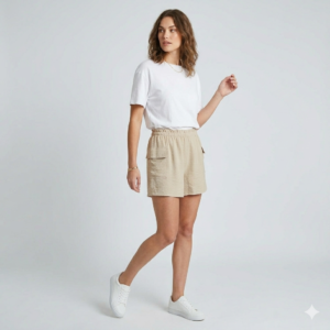 Women’s Cargo Shorts by Ardene – Casual High Waist Utility Shorts