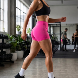 Women’s Hot Pink Cotton Casual Shorts – Elastic Waist Basic Summer Shorts by Ardene