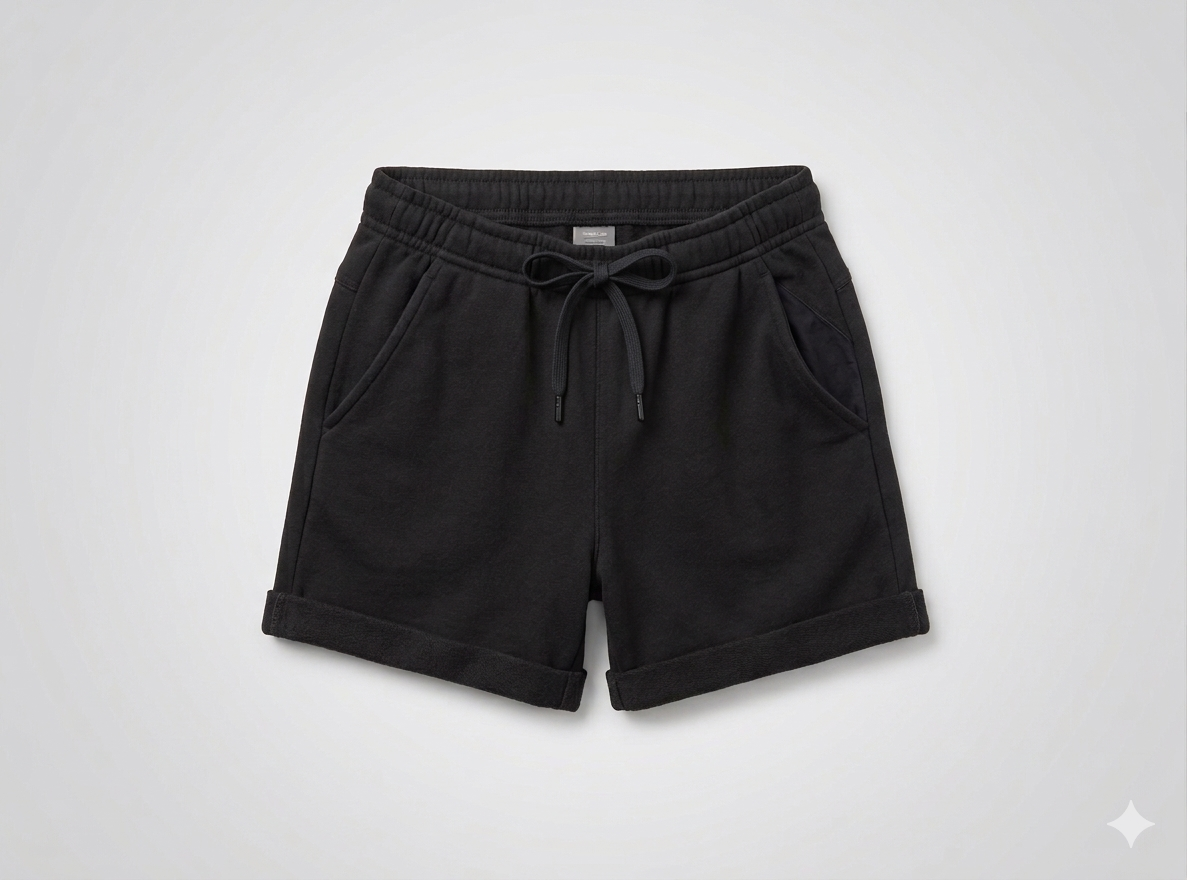 Women’s Black Linen Blend Drawstring Shorts – Elastic Waist Summer Casual Shorts | Ardene